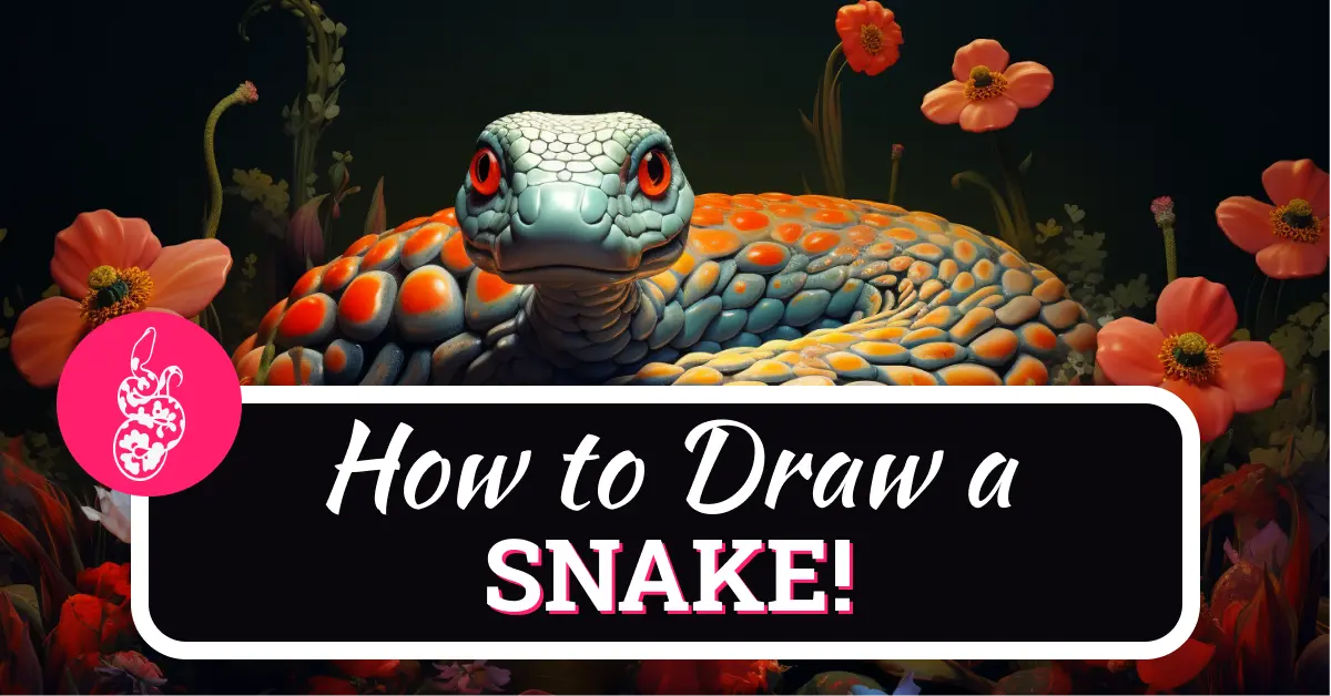 How To Draw A Snake Step By Step - 10 Easy Steps!