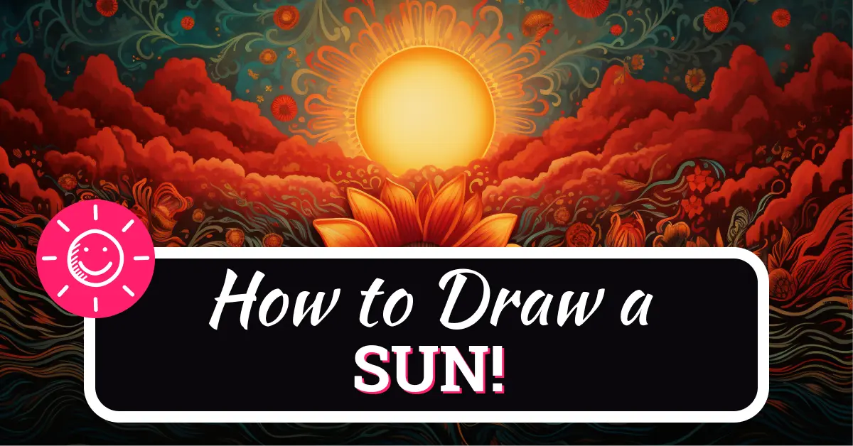 How To Draw The Sun Step By Step - 8 Easy Steps!
